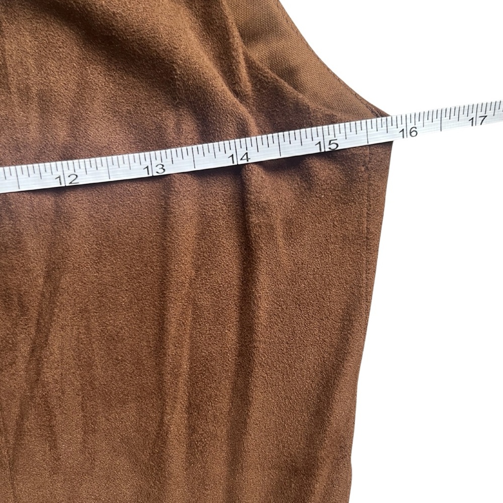 NWT Steve Madden Milo Sleeveless Gathered Midi Dress | Chicory Brown Size 4 - Picture 8 of 10